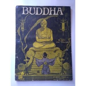 Buddha Sheet Music Lew Pollack Ed Rose McCarthy Fisher 1919 Oriental Asian